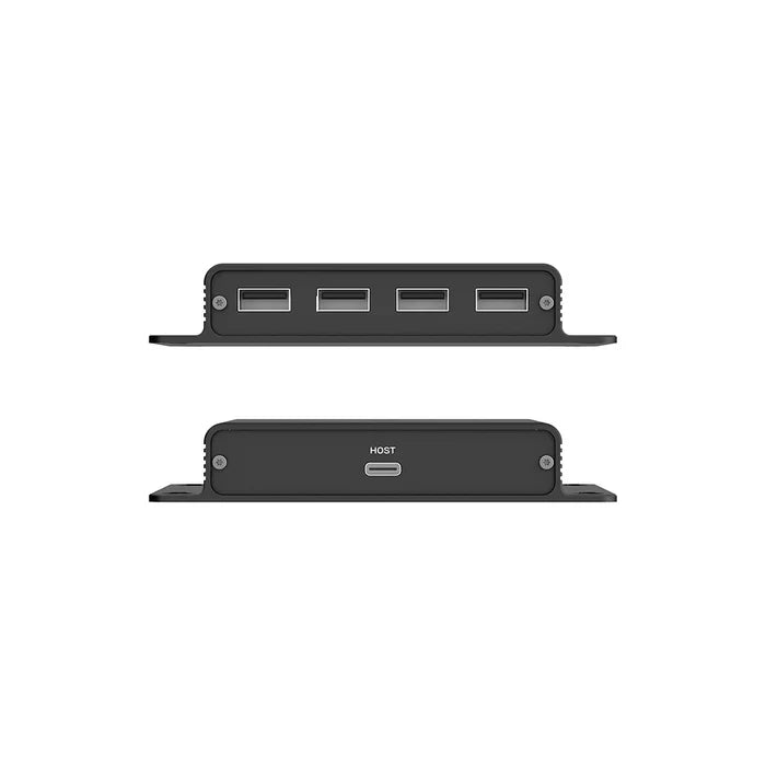 UNITEK 150 m USB Extender Over Ethernet with 4-Port USB Hub | Long-Range USB Signal Booster | Cat5e/6 Support | Plug-and-Play Expansion for USB Devices