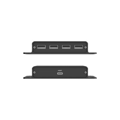 UNITEK 150 m USB Extender Over Ethernet with 4-Port USB Hub | Long-Range USB Signal Booster | Cat5e/6 Support | Plug-and-Play Expansion for USB Devices