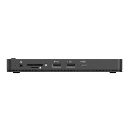 UNITEK USB-C 4K KVM Docking Station | 100W PD | 4K@60Hz HDMI | 10Gbps Data Transfer | Gigabit Ethernet | SD/MicroSD Reader | One-Button Switch for 2 Computers