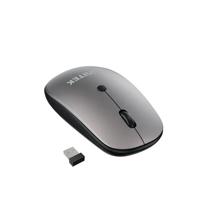UNITEK SlimTrack Wireless Optical Mouse | 2.4GHz Cordless Mouse with 1600 DPI | Silent Click | Ergonomic Design | USB Plug & Play for Laptop and PC