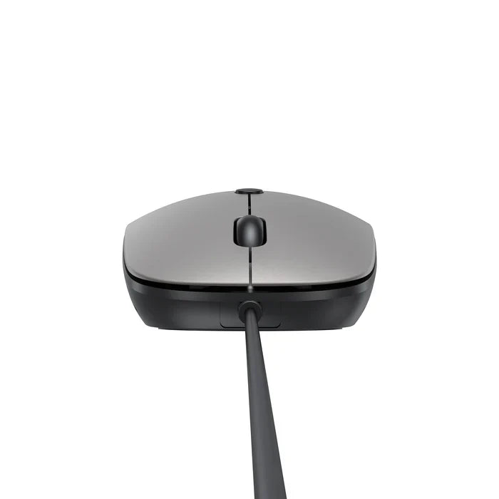UNITEK SlimTrack Wired Optical Mouse | 1600 DPI | Silent Click | USB-A Plug & Play | Ergonomic Ambidextrous Design | Space Gray