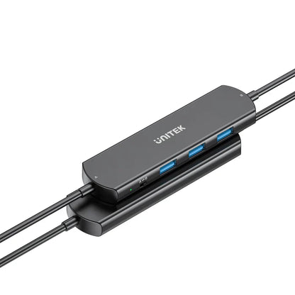 UNITEK 10Gbps USB KVM Switch Hub | Dual PC USB Sharing Device with 3 USB-A Ports | One-Button Switching | High-Speed Data Transfer | Plug & Play