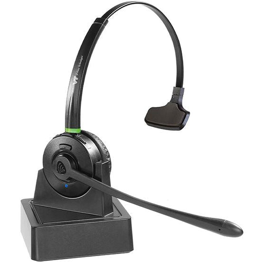 VT9712 BT Mono Bluetooth Office Headset with ENC Microphone | Integrated Busylight | USB Base | Dual Device Connection