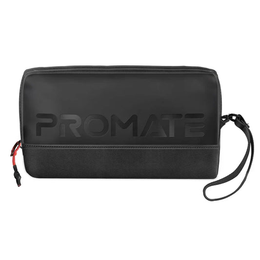 Promate Vali Lightweight Tech Essential Organizer Pouch | 1.79L | Cordura + Skin-Film Material | Compact Travel Storage