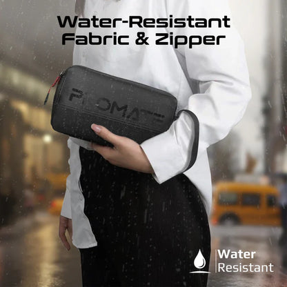 Promate Vali Lightweight Tech Essential Organizer Pouch | 1.79L | Cordura + Skin-Film Material | Compact Travel Storage