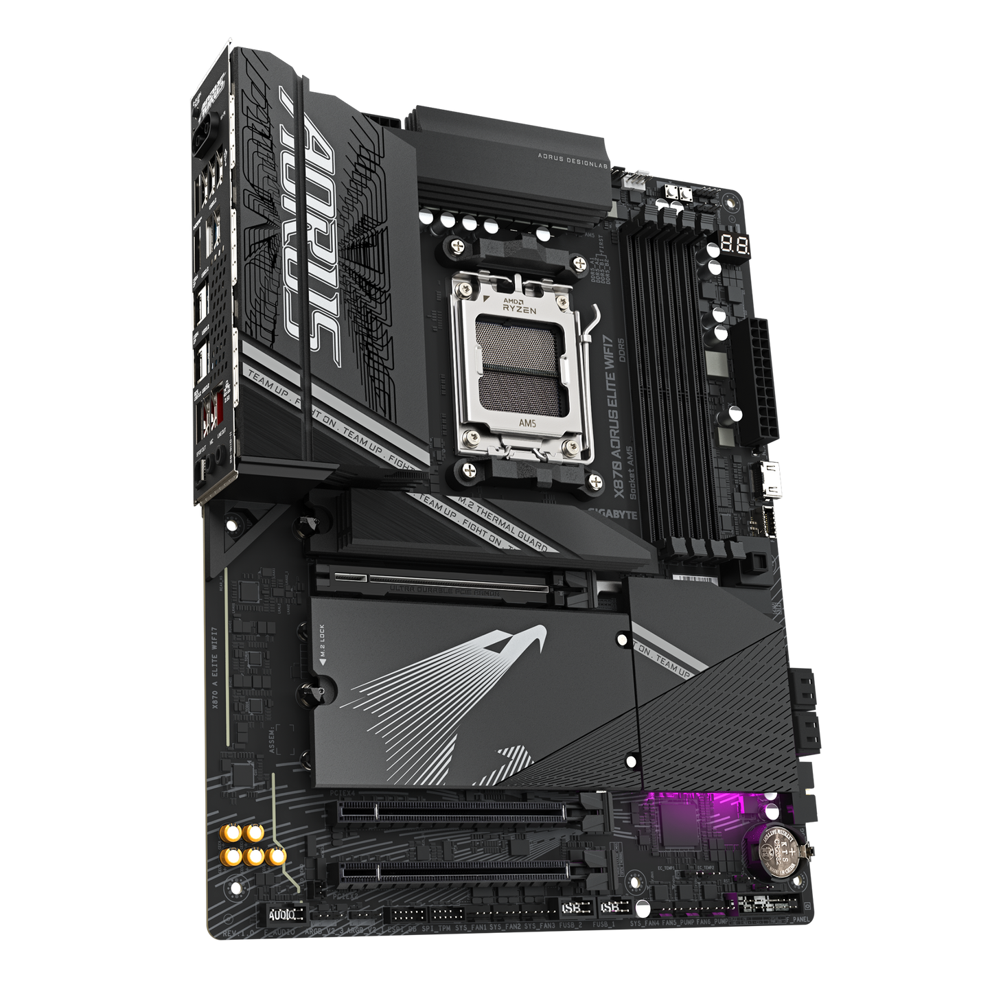 GIGABYTE X870 AORUS ELITE WiFi7 ATX Motherboard | AM5 | DDR5 8000 OC | PCIe 5.0 | Wi‑Fi 7 | Dual USB4 | Quad M.2 | 2.5 GbE