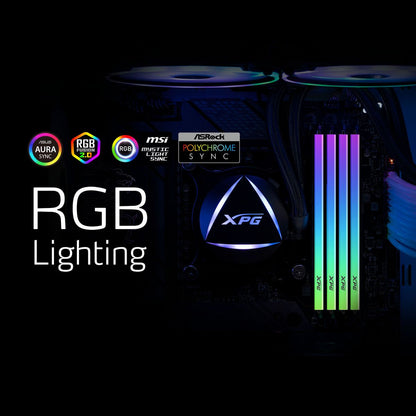 XPG SPECTRIX D35G RGB DDR4 3600MHz 16GB (2×8GB) CL18 UDIMM 288‑Pins Desktop SDRAM DDR4 Dual Channel RAM