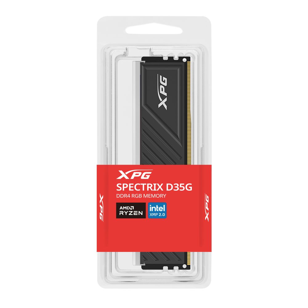XPG SPECTRIX D35G RGB DDR4 3600MHz 16GB CL18 UDIMM 288‑Pins Desktop SDRAM DDR4 Single Channel RAM