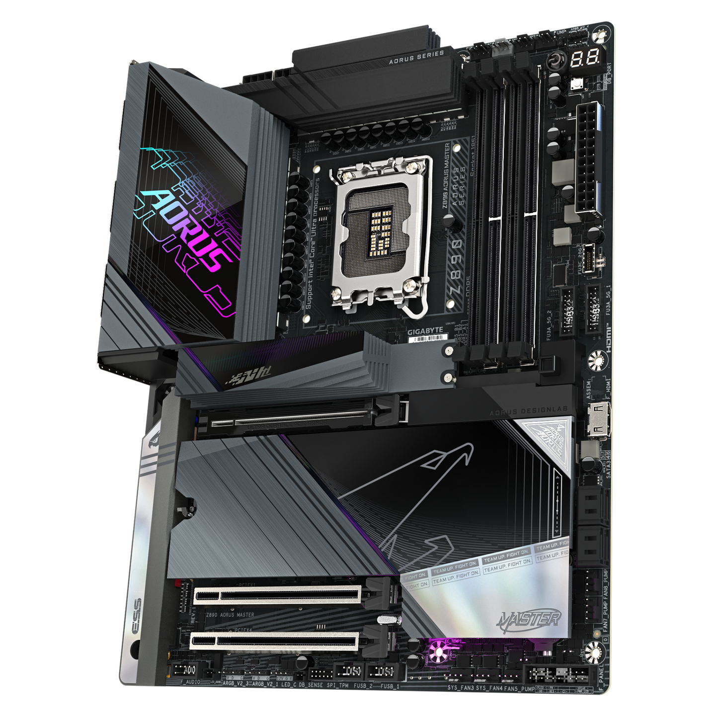 Gigabyte Z890 AORUS MASTER ATX Motherboard | LGA 1851 | DDR5 (OC) | PCIe 5.0 | 5× M.2 | Dual Thunderbolt 4 | Wi‑Fi 7 | Dual 10GbE