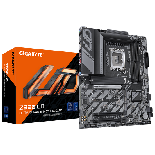 GIGABYTE Z890 UD ATX Motherboard | Supports Intel Core Ultra (Series 2) | DDR5 | PCIe 5.0 | USB4 | 2.5GbE LAN