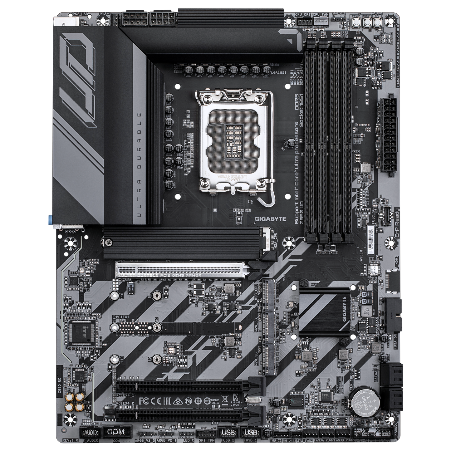 GIGABYTE Z890 UD ATX Motherboard | Supports Intel Core Ultra (Series 2) | DDR5 | PCIe 5.0 | USB4 | 2.5GbE LAN