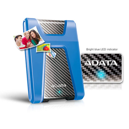 ADATA HD650 External Hard Drive USB 3.2 Durable Shockproof Scratch-Resistant Rugged Design | 1TB