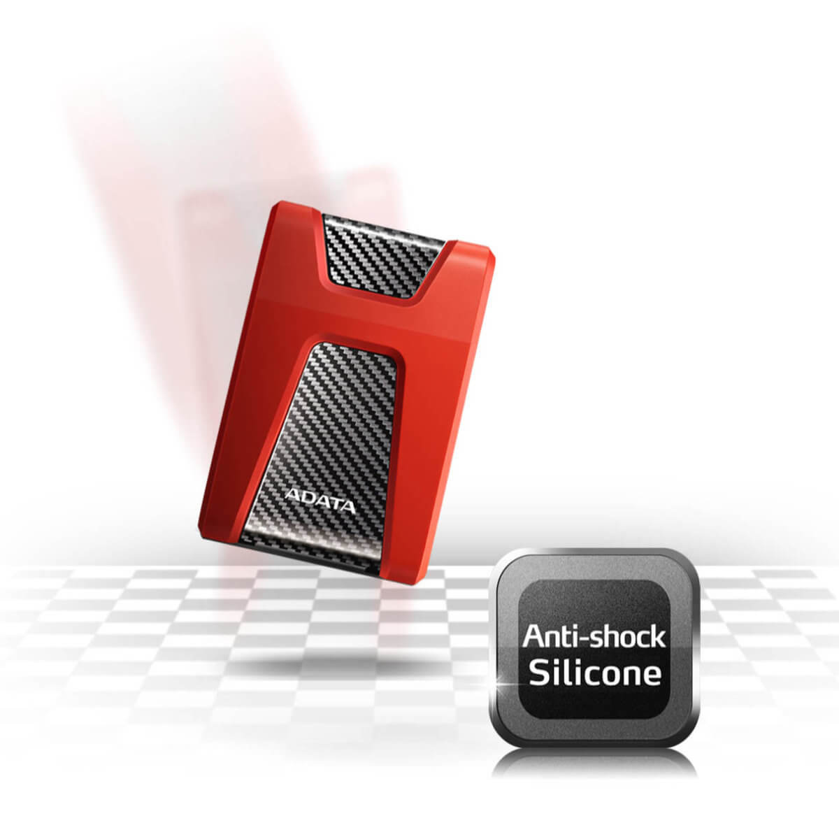 ADATA HD650 External Hard Drive USB 3.2 Durable Shockproof Scratch-Resistant Rugged Design | 1TB