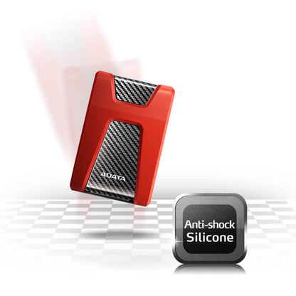 ADATA HD650 External Hard Drive USB 3.2 Durable Shockproof Scratch-Resistant Rugged Design | 1TB