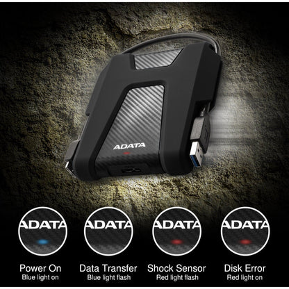 ADATA HD680 External Hard Drive USB 3.2 Military-Grade Shockproof Protective Rubberized Rugged Design | 1TB