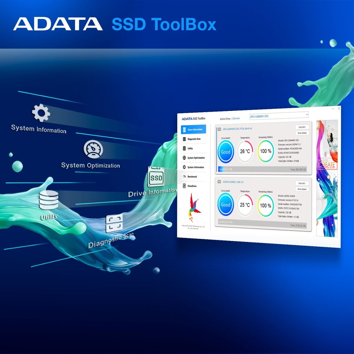 ADATA Legend 960 Max PCIe Gen4 x4 M.2 2280 with 7.35mm Heat Sink Solid State Drive | 2TB