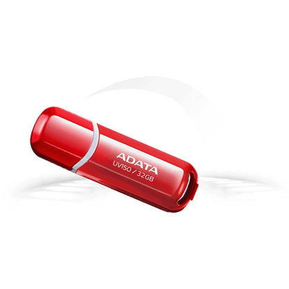 ADATA UV150 USB 3.2 Snap-on Cap Flash Drive - AUV150-16G-RBK - USB Flash Drives - alnabaa.com - النبع