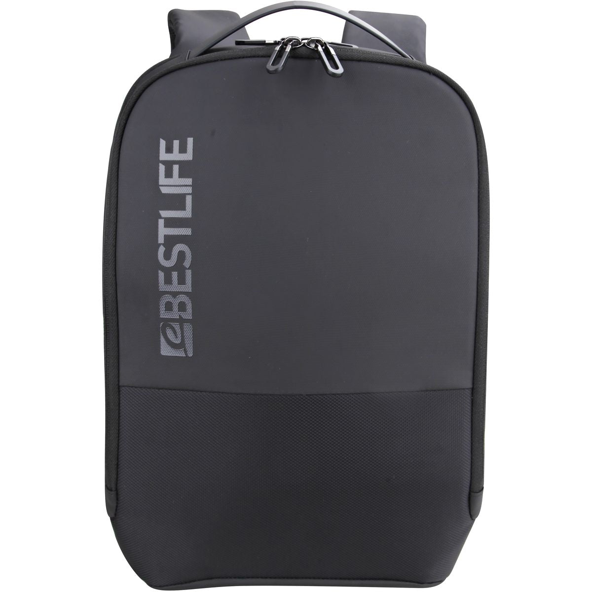 BESTLIFE BB-3677BK 15.6" Laptop Backpack | Water-Resistant Commuter Bag with USB Charging Port | Padded Laptop Compartment | Anti-Theft Pocket & Luggage Strap | Black