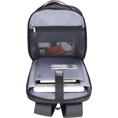 BESTLIFE BB-3677BK 15.6" Laptop Backpack | Water-Resistant Commuter Bag with USB Charging Port | Padded Laptop Compartment | Anti-Theft Pocket & Luggage Strap | Black