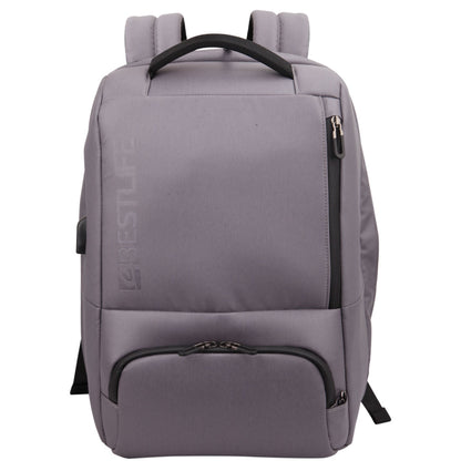 BESTLIFE Neoton Travelsafe Backpack | 15.6″ Laptop | USB Charging | 180° Opening | Anti-Theft Design | Waterproof Zippers