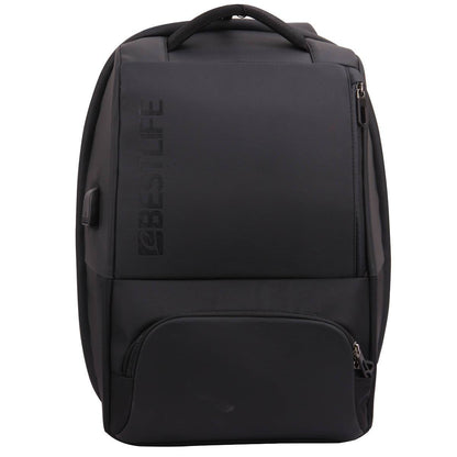 BESTLIFE Neoton Travelsafe Backpack | 15.6″ Laptop | USB Charging | 180° Opening | Anti-Theft Design | Waterproof Zippers