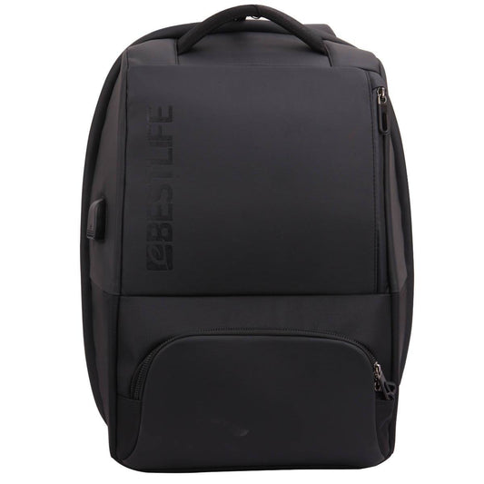 BESTLIFE Neoton Travelsafe Backpack | 15.6″ Laptop | USB Charging | 180° Opening | Anti-Theft Design | Waterproof Zippers