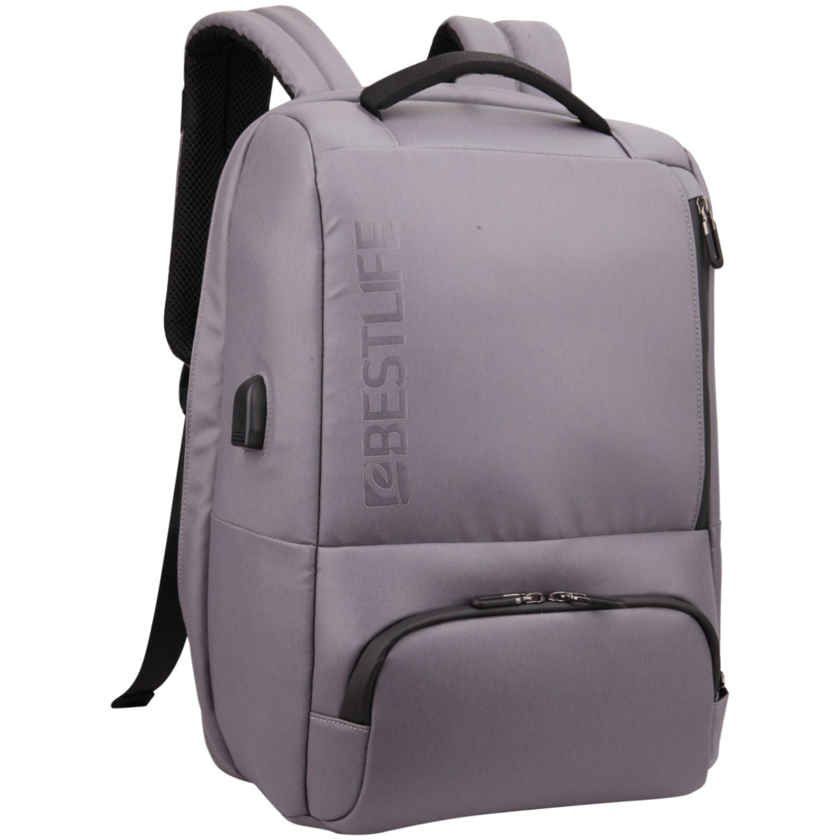 BESTLIFE Neoton Travelsafe Backpack | 15.6″ Laptop | USB Charging | 180° Opening | Anti-Theft Design | Waterproof Zippers