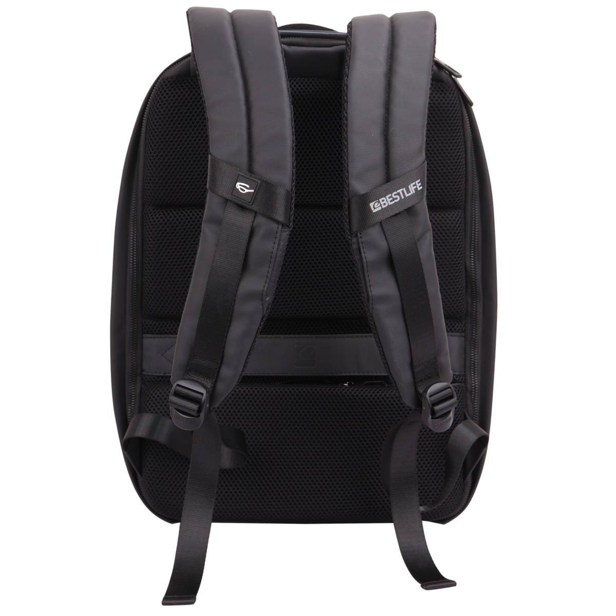 BESTLIFE Neoton Travelsafe Backpack | 15.6″ Laptop | USB Charging | 180° Opening | Anti-Theft Design | Waterproof Zippers