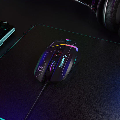 Bloody W60 Max RGB Optical Gaming Mouse - 10000 CPI - W60Max-Black - Mice - alnabaa.com - النبع