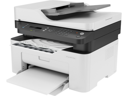 HP Laser MFP 137fnw All-in-One Printer – Print, Scan, Copy, Fax, 21 ppm, 1200×1200 dpi, 40-Sheet ADF, Wi-Fi, Ethernet, Mobile Printing (Black & White)