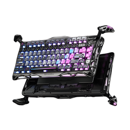 Gravastar Mercury K1 Pro Special Edition CBLK-CN Gaming Keyboard | Cyberpunk