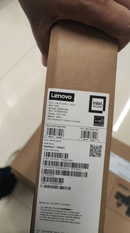 Lenovo IdeaPad 1 15IAU7 | (GNUS) Intel Core i5-1235U | RAM 8GB | SSD 256GB | Intel UHD Graphics | 15.6 Inch FHD | Abyss Blue