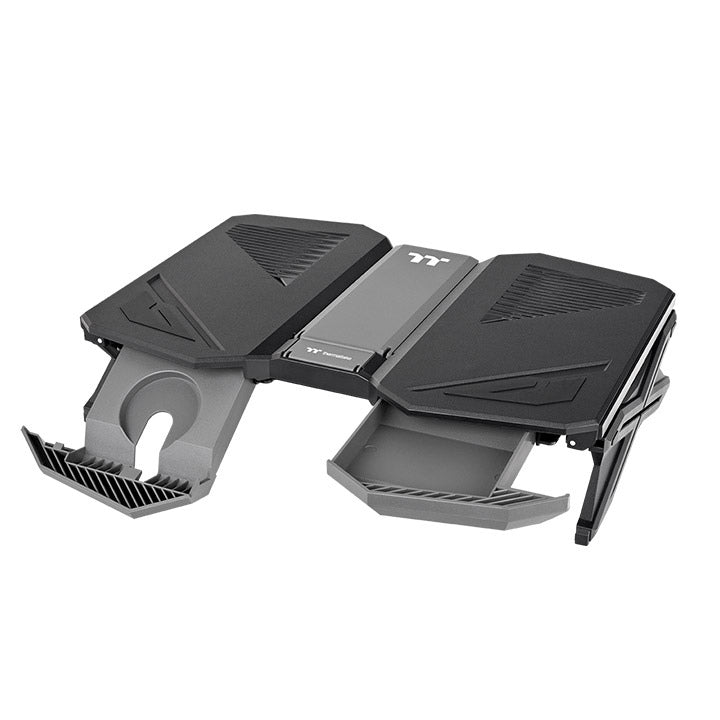 Thermaltake “Massive Air” Notebook Stand | Adjustable (15° | 45°) | MagSafe Phone Holder | Drawer | Supports Up to 10 kg | 409×301×43 mm