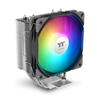Thermaltake UX400 ARGB Sync CPU Cooler | Single-Tower | 240 W TDP | 4× Ø6 mm Heatpipes | 120 mm ARGB Fan | 9-LED Lighting | Supports Intel & AMD