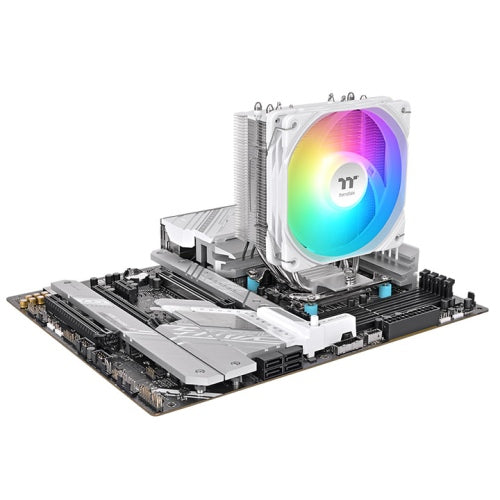 Thermaltake UX400 ARGB Sync CPU Cooler | Single-Tower | 240 W TDP | 4× Ø6 mm Heatpipes | 120 mm ARGB Fan | 9-LED Lighting | Supports Intel & AMD