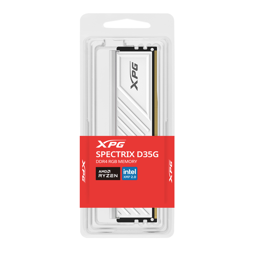 XPG SPECTRIX D35G RGB DDR4 3600MHz 16GB CL18 UDIMM 288‑Pins Desktop SDRAM DDR4 Single Channel RAM