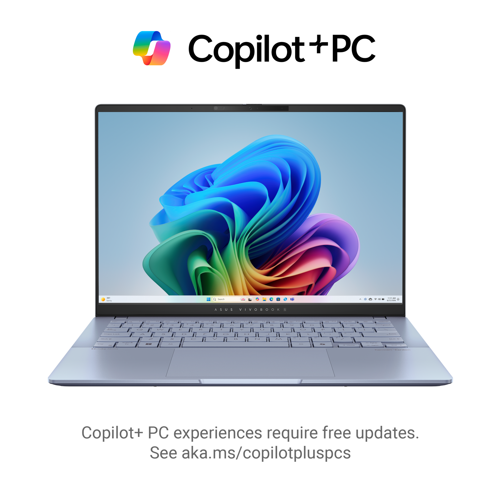 ASUS VivoBook S14 S5406SA-PP073W 14" 3K OLED Laptop Core Ultra 7  256V - 16GB RAM - 1TB SSD - Shared - WIN 11 (Mist Blue)