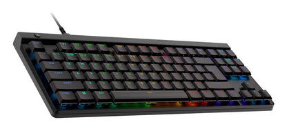 Logitech G515 TKL Wired Low Profile Gaming Keyboard – GL Mechanical Switches - Double-Shot PBT Keycaps - LIGHTSYNC RGB - Sound Dampening - Tenkeyless Design