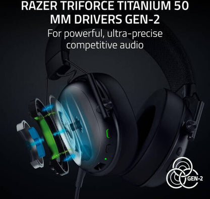 Razer BlackShark V3 Wireless Gaming Headset | TriForce 50mm Drivers | THX Spatial Audio | HyperClear Mic | 70H Battery | Lightweight Esports Design | Multi-Platform Compatible (PC/PS5/Xbox/Mobile)