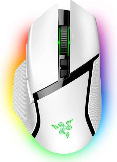 Razer Basilisk V3 Pro 35K Wireless RGB Gaming Mouse | White | 35K DPI | 13 Programmable Buttons
