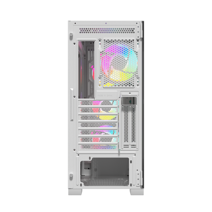 Raptor 290-XL ARCTIC HAWK RGB Mid Tower Case | White