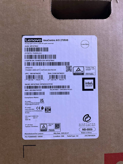 All in One Lenovo IdeaCentre 27IRH9 | (LFAX) | Intel Core i7-13620H | RAM 16GB | SSD 1TB | Intel UHD Graphics | 27 FHD IPS | White