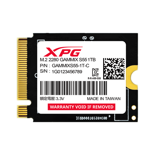 XPG GAMMIX S55 PCIe Gen4 x4 M.2 2230 Solid State Drive | 512GB