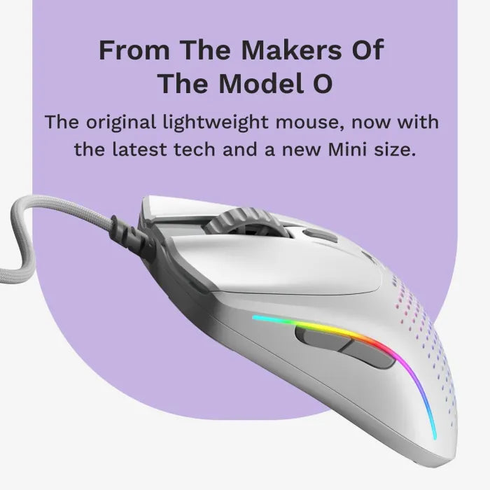 Glorious Model O 2 Wired Gaming Mouse | Ultra-Lightweight 59g | BAMF 2.0 Sensor 26 | 000 DPI | RGB Lighting | 6 Programmable Buttons | Ambidextrous Design | PTFE Feet | Ascended Paracord Cable