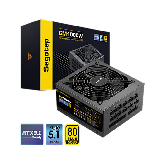 Segotep GM1000W 1000W Gold 80+ Full Modular 80+ | PCIe 5.1 & ATX 3.1 | Black