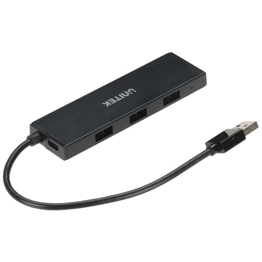 UNITEK USB 3.0 Hub | 4-Port USB-A Multi-Port Splitter with USB-C Power Input | LED Indicator | Compact Design | 5V/2A Charging Support