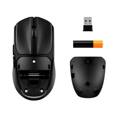 HyperX Pulsefire Fuse Wireless – Lightweight Ambidextrous Gaming Mouse, Dual Wireless (2.4 GHz & Bluetooth), 12 000 DPI, 85-Hour Battery Life