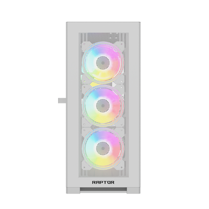 Raptor 290-XL ARCTIC HAWK RGB Mid Tower Case | White