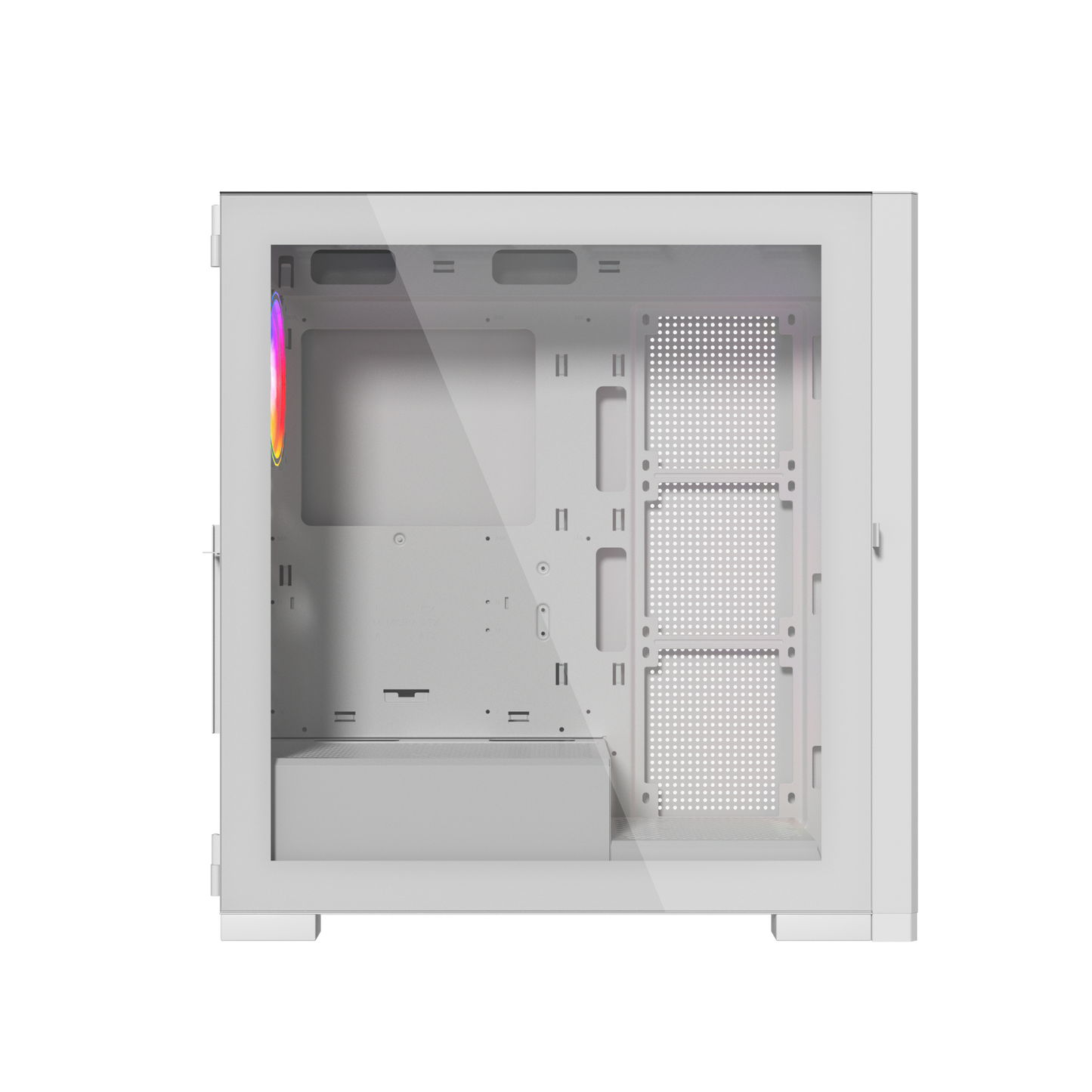 Raptor 290-XL ARCTIC HAWK RGB Mid Tower Case | White