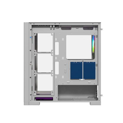 Raptor 290-XL ARCTIC HAWK RGB Mid Tower Case | White